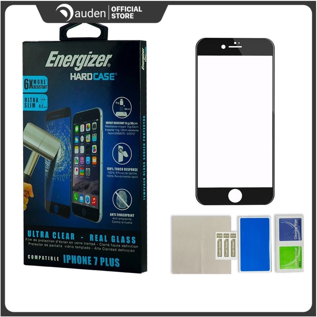 Miếng dán màn hình Energizer iPhone 7/8/7plus/8Plus HC Siêu Mỏng 0,2mm - ENSPPRCLIP7