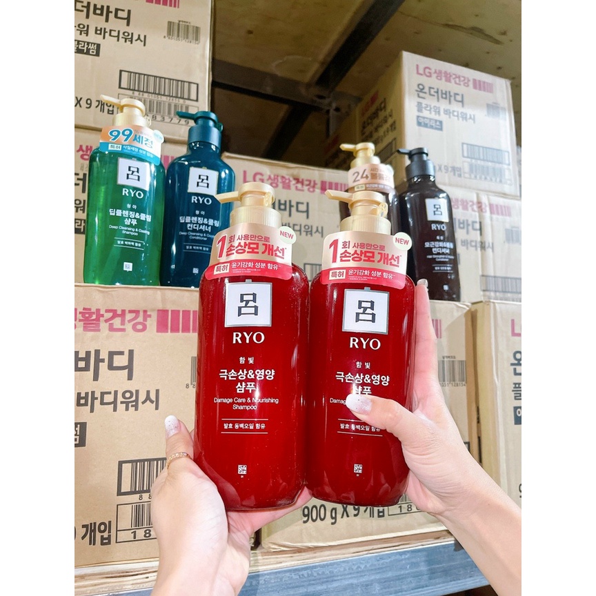 Sét Dầu Gội, Xả Ryo Hàn Quốc Chai 550ml