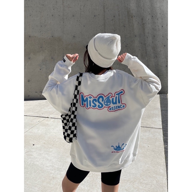 Áo sweater tay dài Missout Yuu Nam Nữ 2 màu chất nỉ da cá dày đẹp