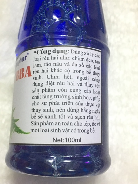 Xử lý rêu hại bể tép bể thủy sinh tặng pipet REMOVE BBA Nuphar