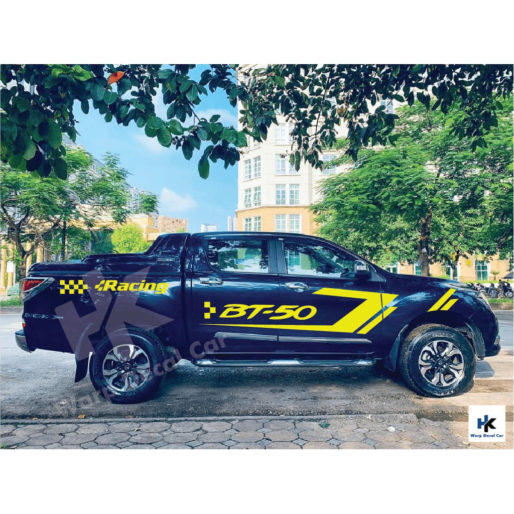 Tem xe BT50- decal BT50 - phong cách thể thao