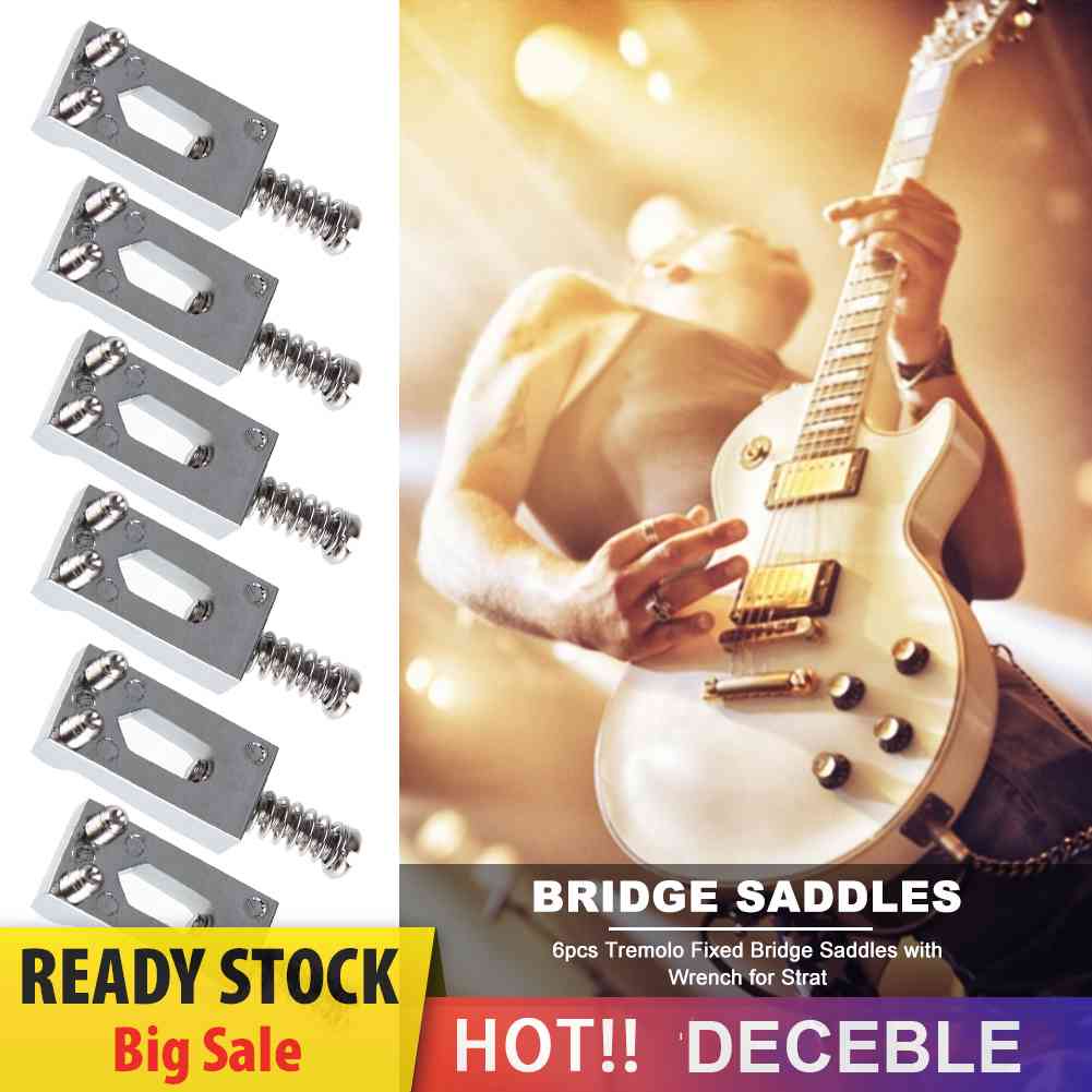 Set 6 Ngựa Đàn Tremolo Kèm Cờ Lê Chuyên Dụng Cho Đàn Guitar Điện Strat