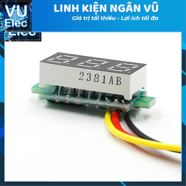 Đồng Hồ Đo Vôn DC0-100V LED0.28 có biến trở chỉnh sai số