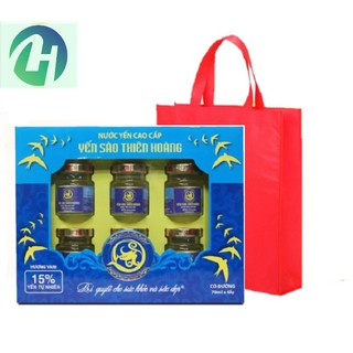 Yến sào Thiên Hoàng 15% yến tổ hương vani (6 lọ x 70ml)