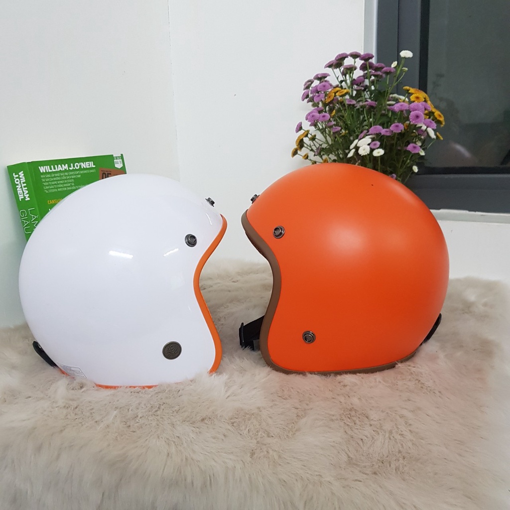[Free Ship]Mũ 3/4 Cao Cấp Mẫu Mới Kèm Kính Phi Công
