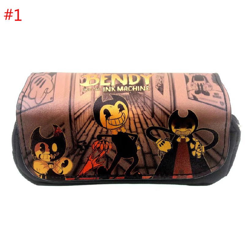 Bendy And The Ink 3d Cartoon Student Canvas Pencil Case Christmas Gift