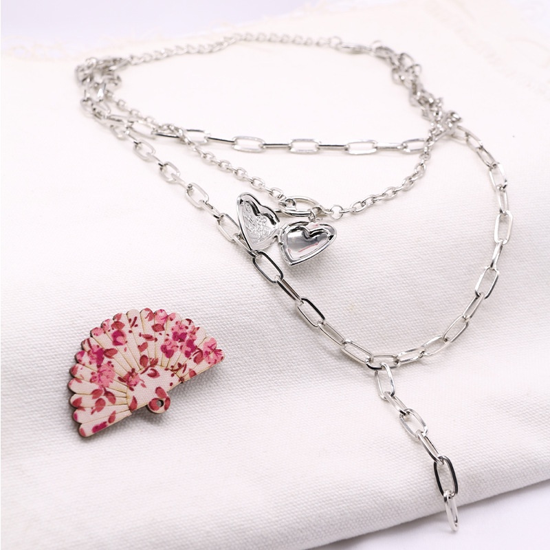 Vòng cổ Nhiều Lớp Mặt Hình Trái Tim Thời Trang 2022