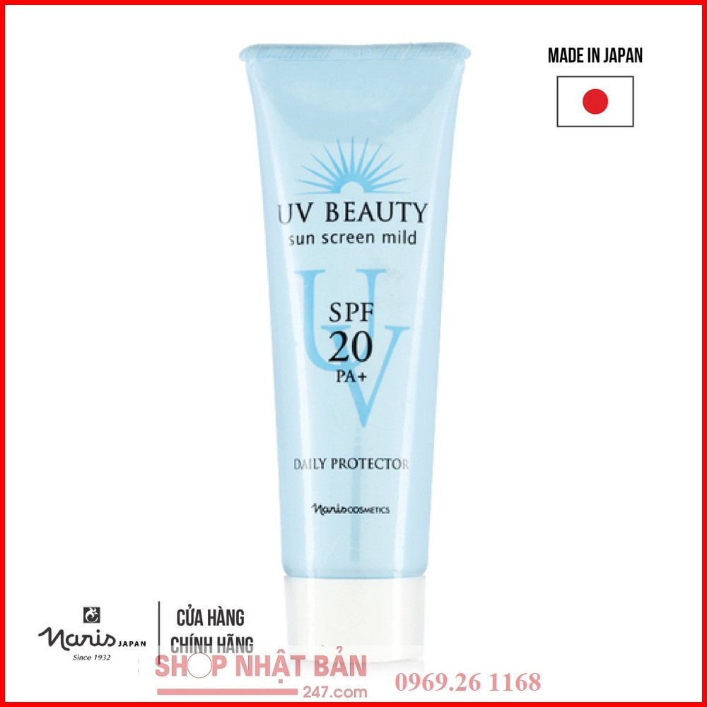 [Chính hãng] Sữa chống nắng Naris UB Beauty Sun Screen Mild Daily Protector SPF 20 PA+ 80g
