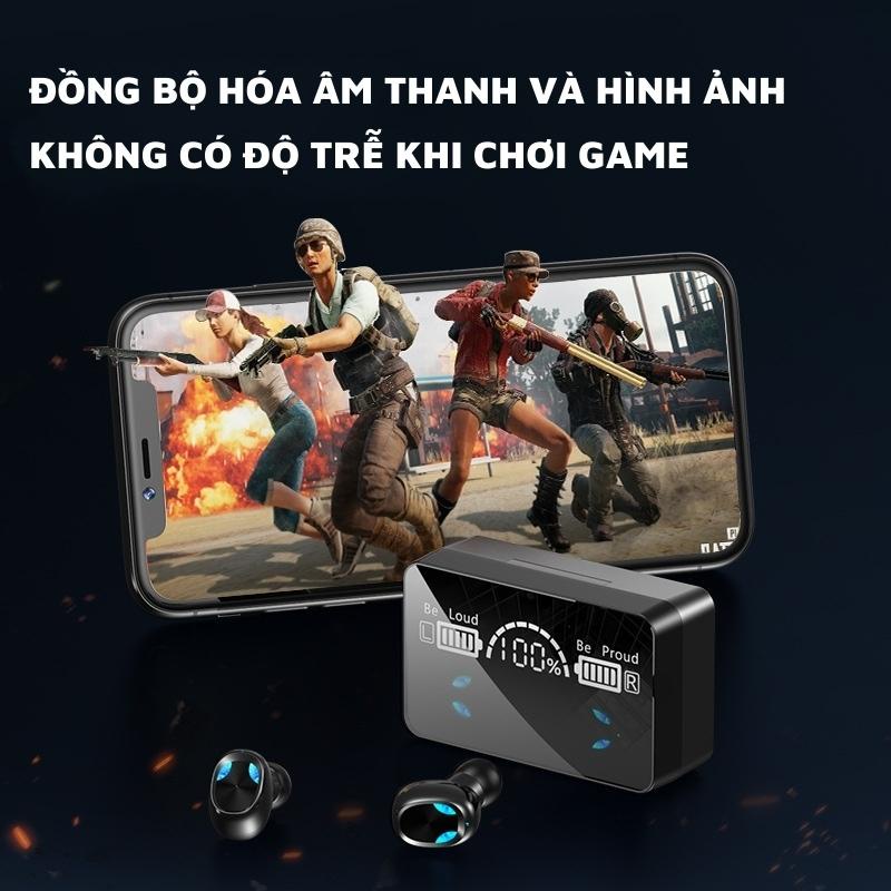 Tai nghe Bluetooth không dây X3 Pro Cao Cấp | Cảm biến vân tay, có hộp sạc lưu trữ, hỗ trợ sạc nhanh, tai nghe thể thao