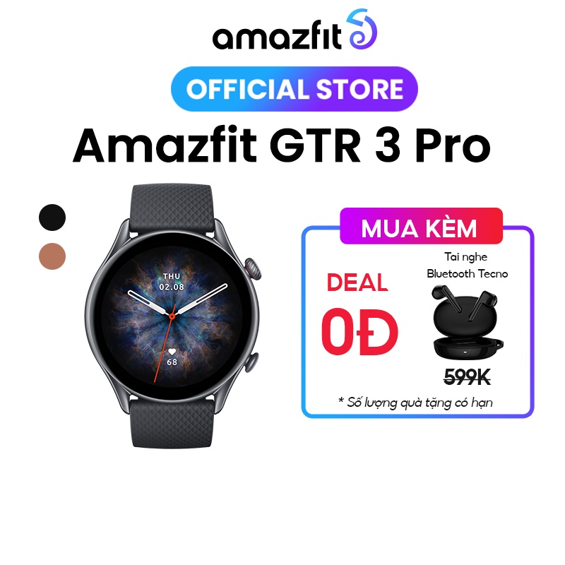 Amazfit GTR 3 PRO - Đồng hồ thông minh cao cấp Amazfit GTR 3 PRO - Tiếng Việt