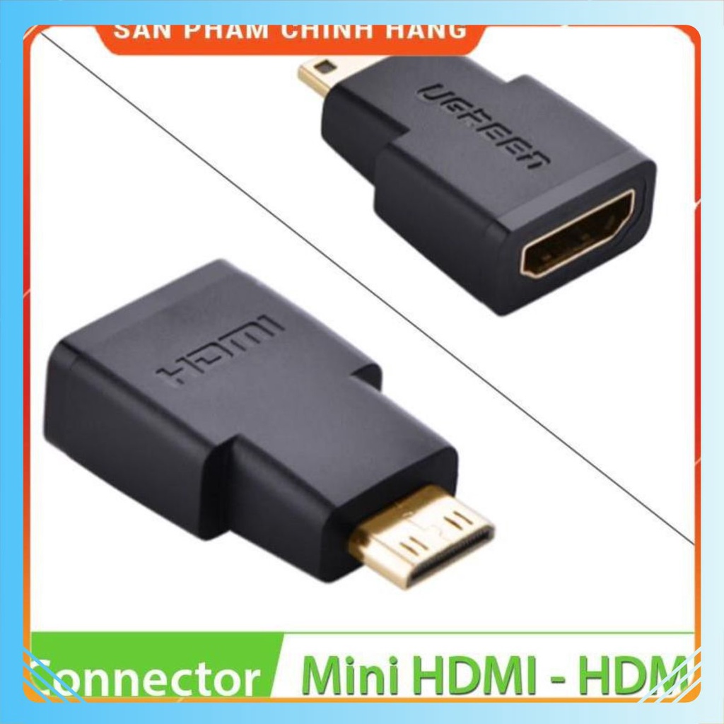 [CHÍNH HÃNG] Đầu chuyển đổi Mini HDMI to HDMI chính hãng Ugreen 20101 chính hãng bảo hành 18 tháng