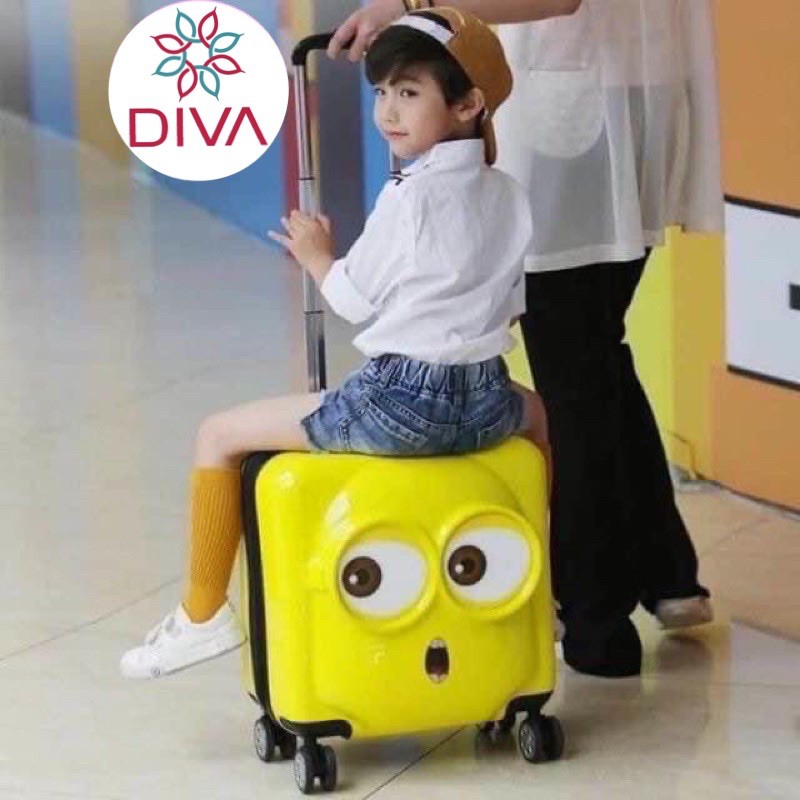 Vali du lịch minion chính hãng size vừa cho bé trai gái siêu yêu