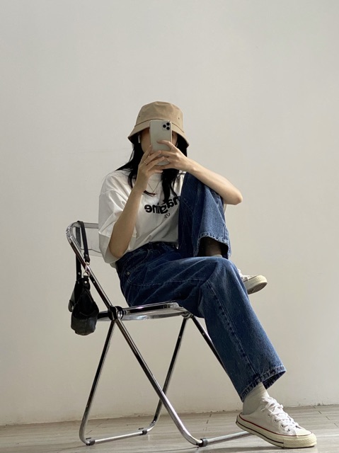 Quần jeans suông dáng dài TOKI | BigBuy360 - bigbuy360.vn