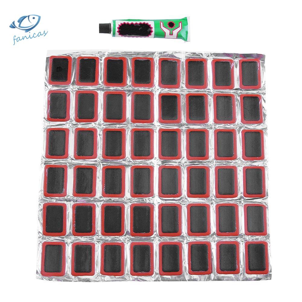 Bộ 48 Miếng Vá Lốp Xe Đạp + 1 Tuýp Keo Cao Su