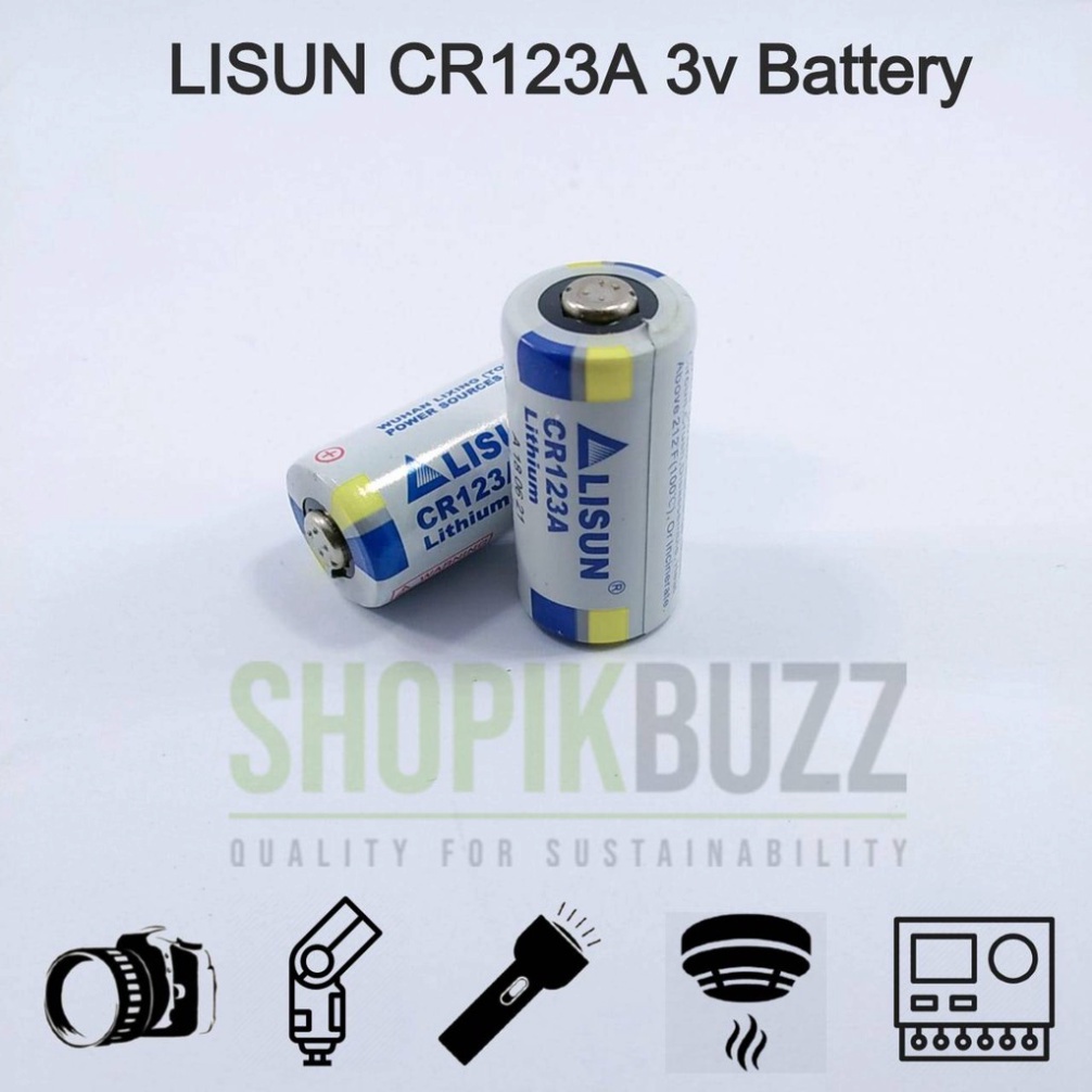 Pin CR123A 3V Lithium CR123A 3V Hãng Lisun Pin CR123A dùng cho máy ảnh film Dentrangtrithongminh
