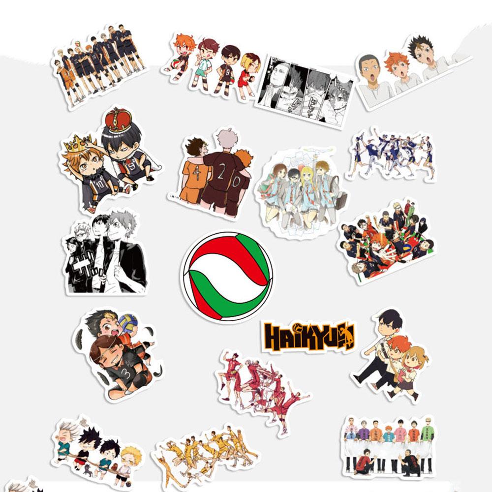 Miếng Dán Mini Họa Tiết Hoạt Hình Graffiti Dễ Thương Dùng Trang Trí Ván Trượt / Guitar / Văn Phòng