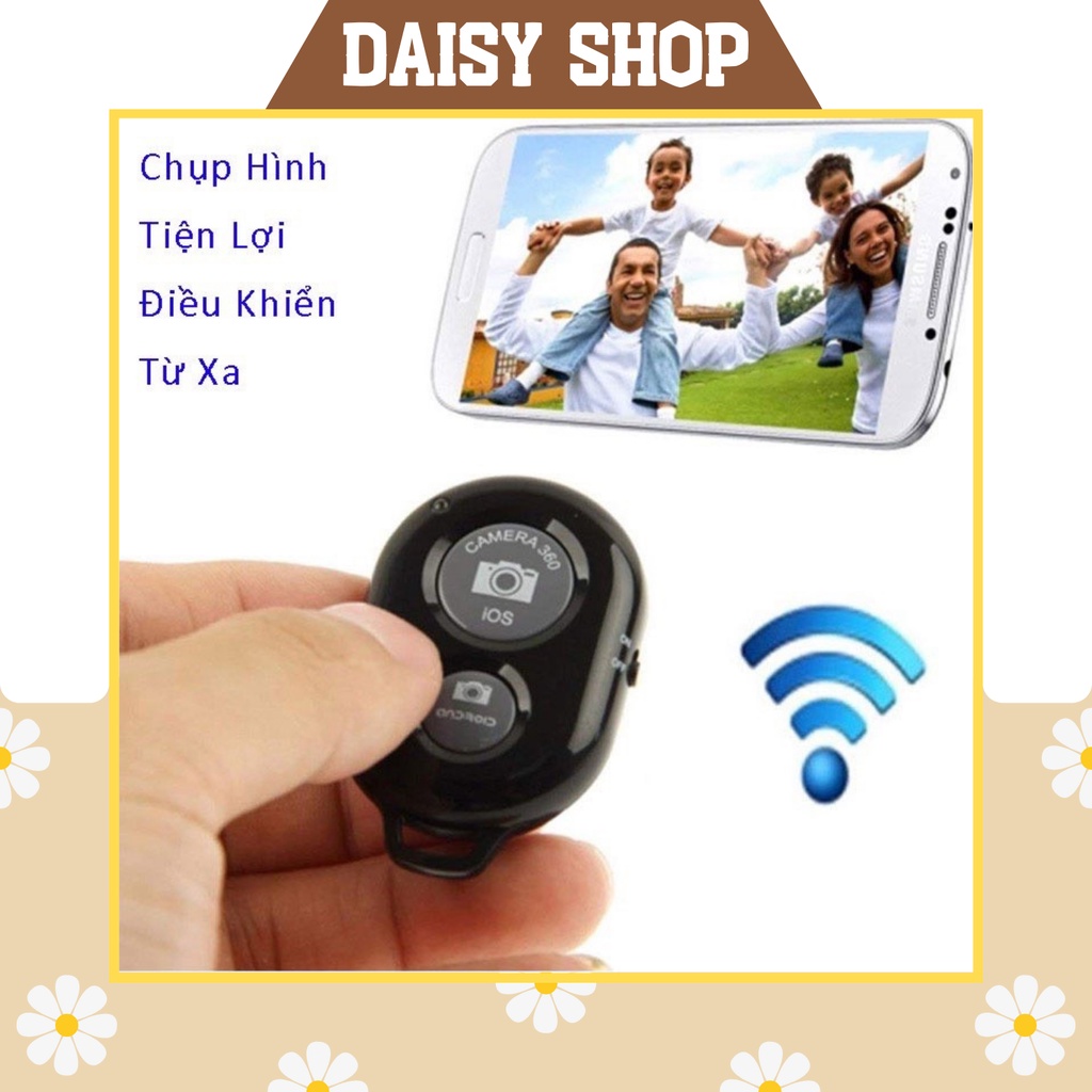 Remote Chụp Ảnh Nút Bấm Bluetooth Điều Khiển Từ Xa - Tích Hợp Cho Mọi Hệ Điều Hành Điện Thoại