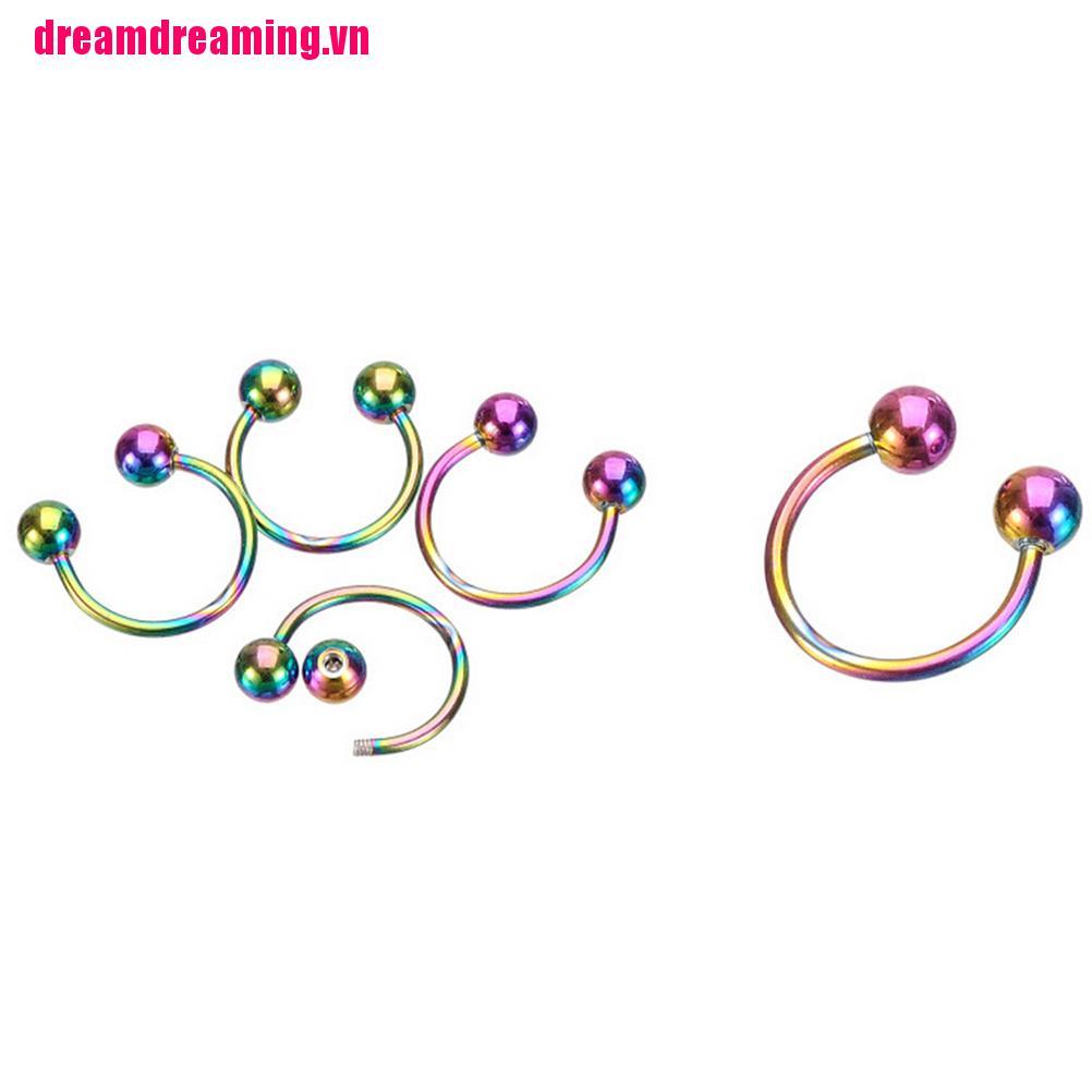 [Hàng mới về] Khuyên mũi đầu tròn bằng thép không gỉ chất lượng cao