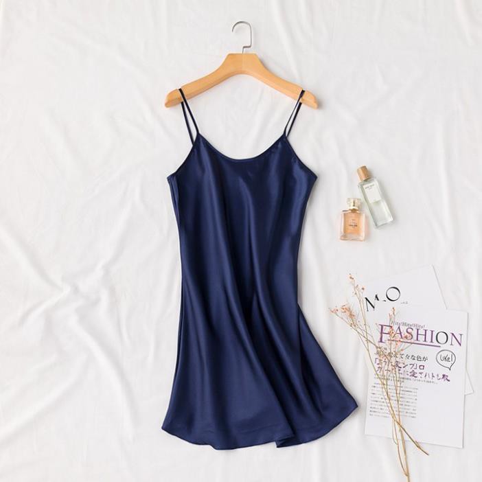 [HÀNG CAO CẤP] Đầm ngủ hai dây đơn giản có thể mặc lót trong váy với 6 màu siêu xinh Ly Ly Shop | BigBuy360 - bigbuy360.vn