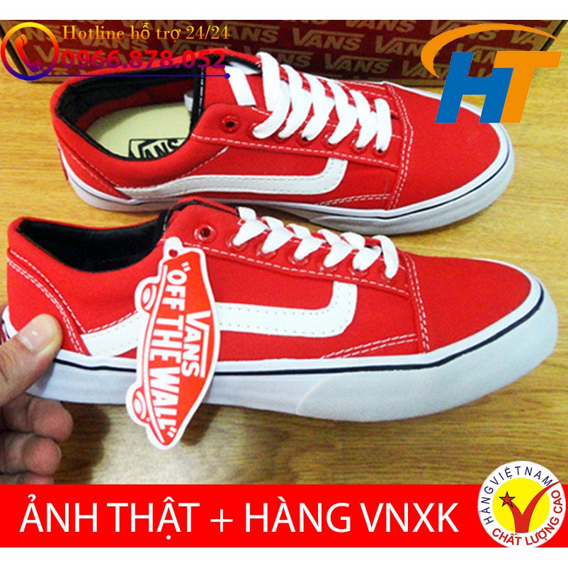 ⚡[SALE 100% ảnh thật ] Giày thể thao vans old skool đỏ tươi [ chuẩn Tem mác ]