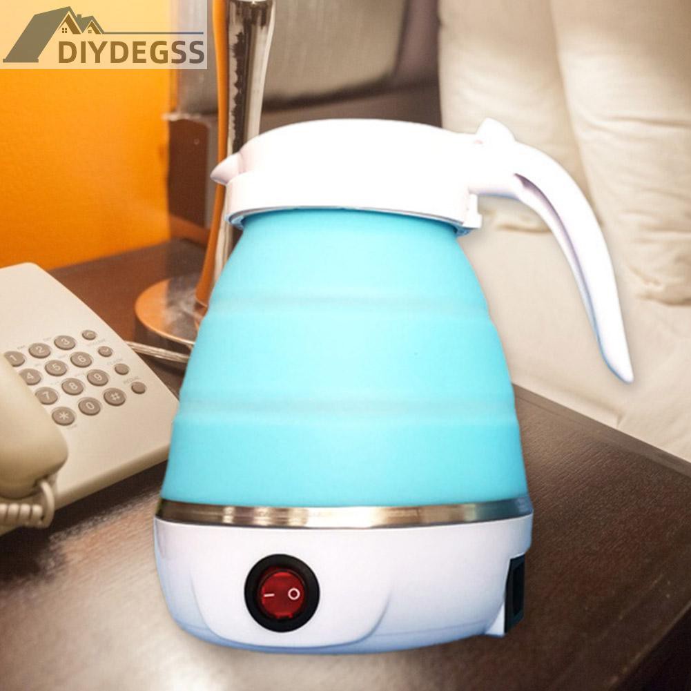 Diydegss2 600W Silicone Boiler Water Pot Foldable Electric Kettle for Travel Home