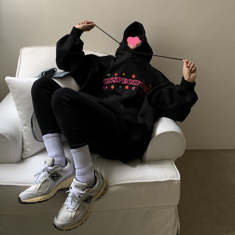 NRVP Áo khoác hoodie tay dài oversize phong cách Hàn Quốc mới 2022