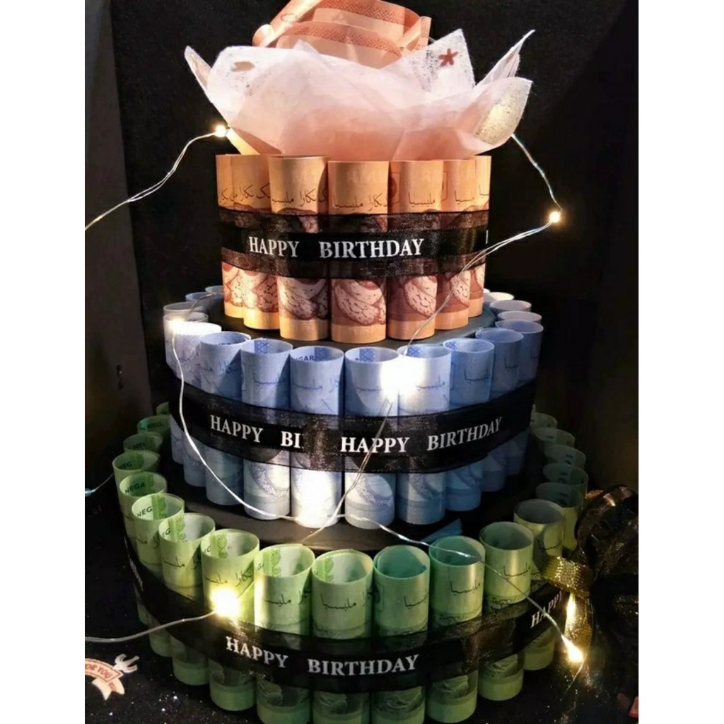 Dây ruy băng vải voan chữ HAPPY BIRTHDAY trang trí bánh sinh nhật, thắt nơ trang trí hộp đựng bánh