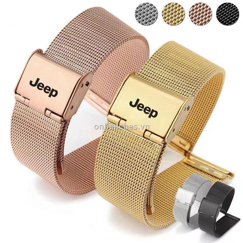 Đồng hồ cơ lộ máy jeep với dây đeo bằng thép không gỉ chống thấm nước phù hợp cho nam và nữ Wrangler