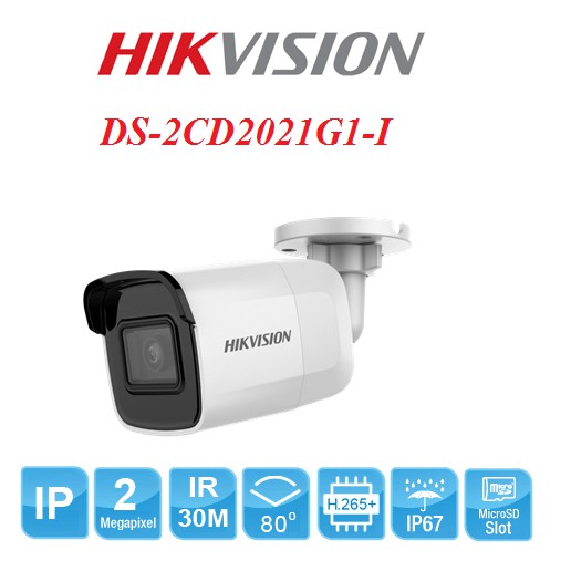 Camera IP 2MP Hikvision DS-2CD2021G1-I - Hàng chính hãng