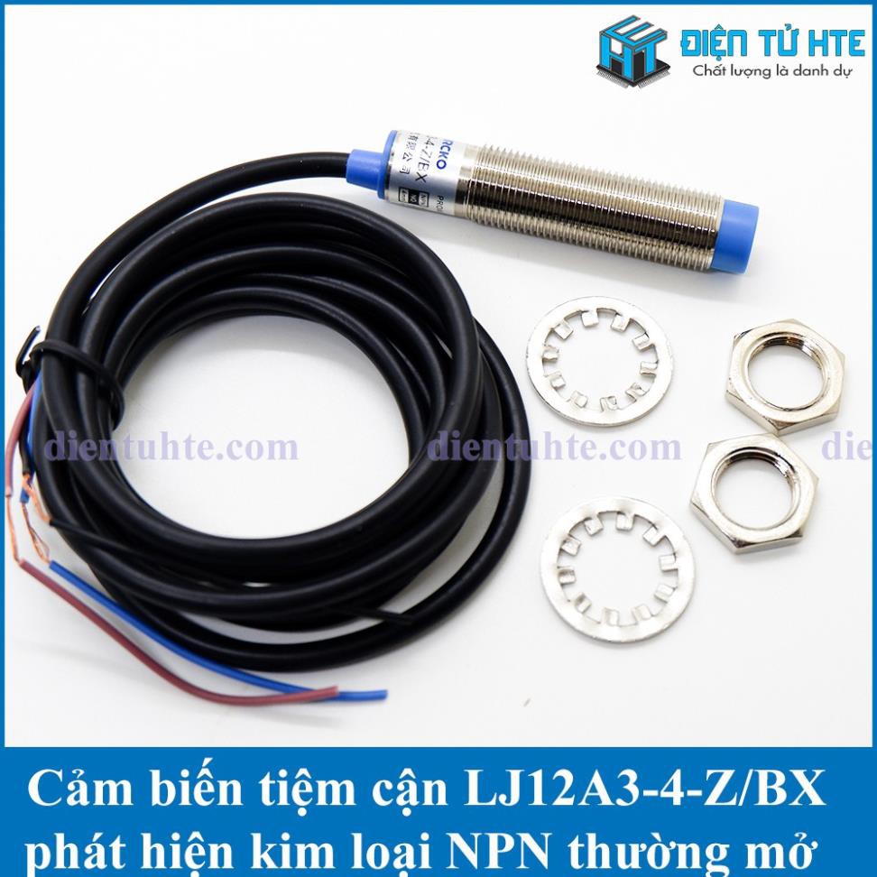 Cảm biến tiệm cận LJ12A3-4-Z/BX  phát hiện kim loại ngõ ra NPN thường mở [HTE Quy Nhơn CN2]