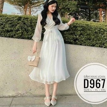 Đầm maxi big size voan đẹp từ 60kg-90kg