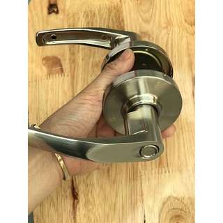 Khóa WC tay gạt inox 304 nhập khẩu Hàn Quốc, Khóa cửa nhà vệ sinh
