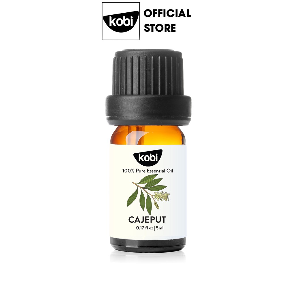 Tinh dầu Tràm Gió Kobi Cajeput essential oil giúp giữ ấm cơ thể bé, xua đuổi côn trùng hiệu quả - 5ml