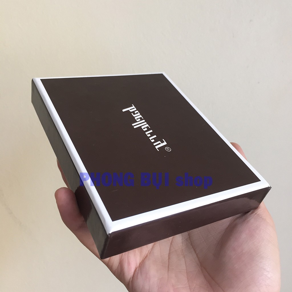 Ví Nam Cao Cấp Hàng Full Box Bộ 2 Phụ Kiện Kèm Bao Da Đựng Thẻ Chất Liệu Da Pu Công Nghệ Cao PB001 Có Video Hình Thật