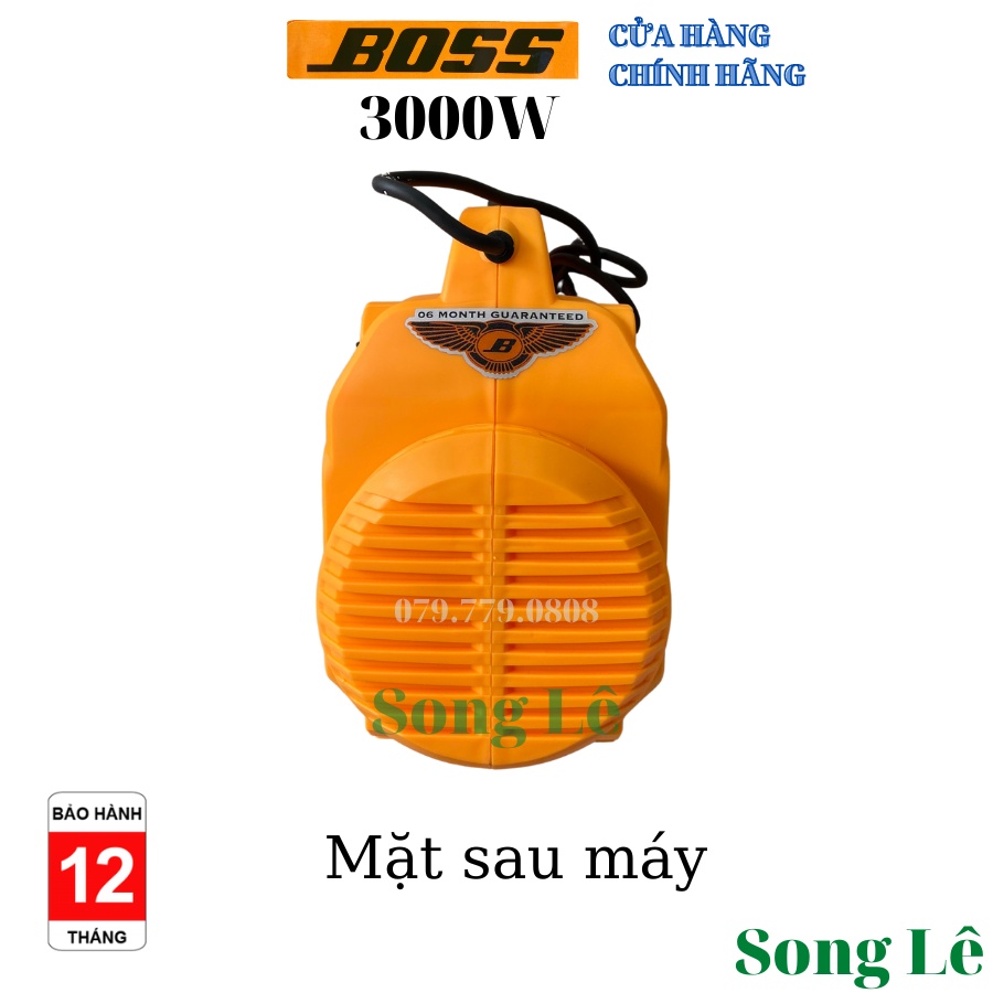 Máy Rửa Xe BOSS 3000W - ĐỒNG 100% - Chỉnh Áp - Tặng đủ phụ kiện - dây cao áp 15m