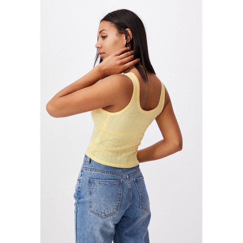 Áo ba lỗ Cotton On Little Sister Piontelle Top XK
