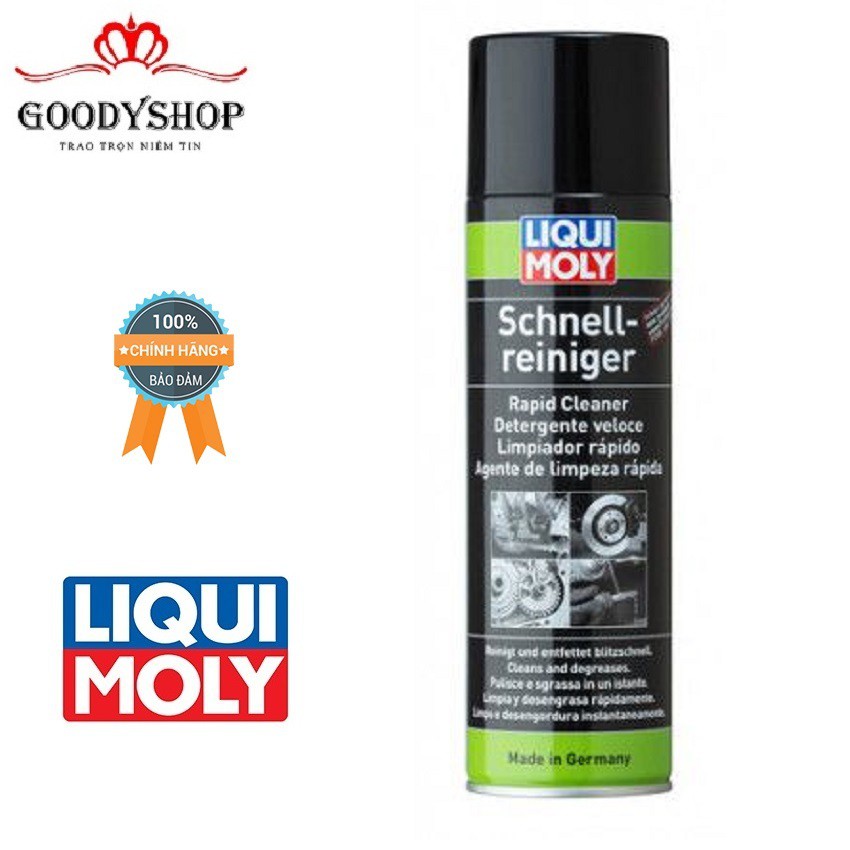 [ THÔNG DỤNG] Chai xịt tẩy rửa thắng xịt sên dầu mỡ Liqui Moly Rapid Cleaner 3318 500ml  GOODYSHOP