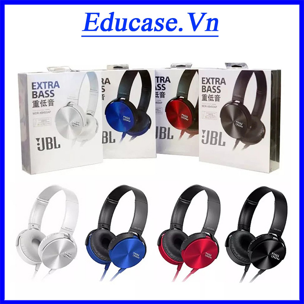 Tai nghe chụp tai headphone tốt chống ồn, thiết kế đẹp rẻ 1 chân 3.5mm Educase.vn