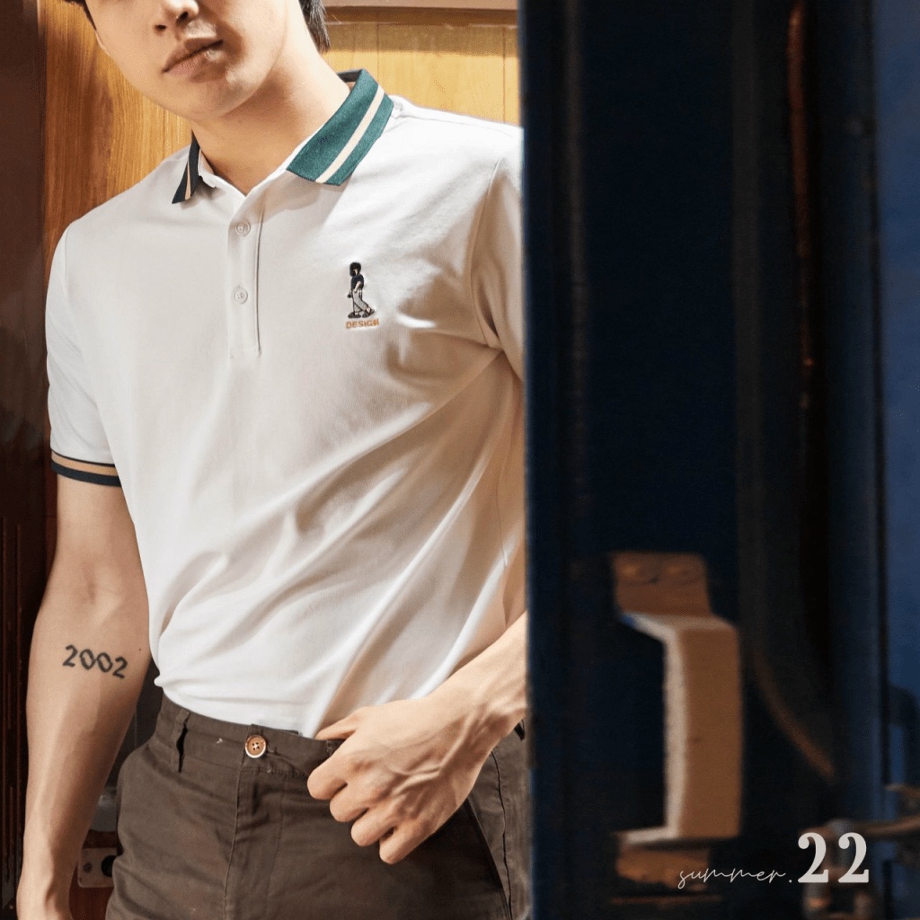 (HCM) ÁO THUN NAM NỮ CỔ BẺ TAY NGẮN - THỜI TRANG PHONG CÁCH HÀN QUỐC HOTTREND 2022  HOT NHÂT