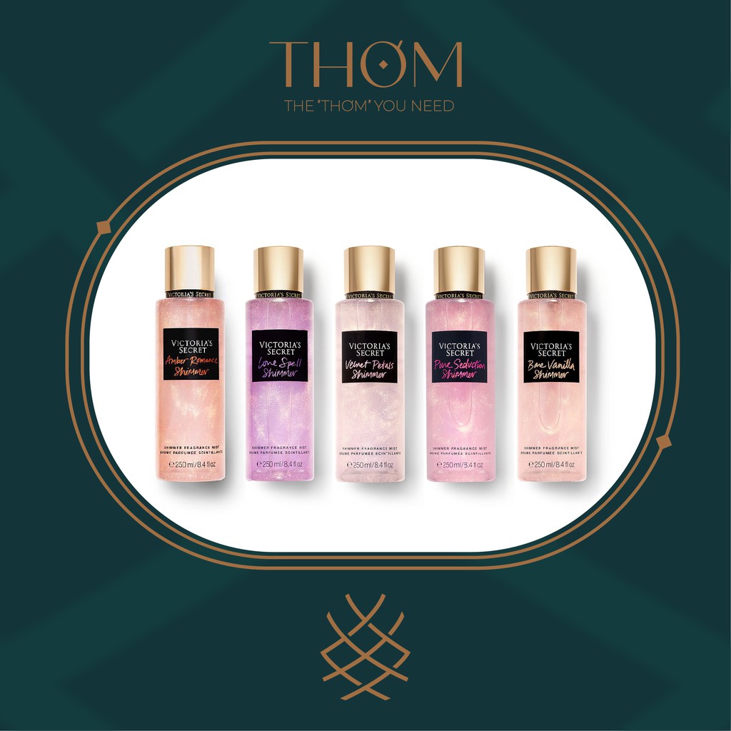 XỊT THƠM NƯỚC HOA TOÀN THÂN VICTORIA’S SECRET SHIMMER FRAGRANCE MIST (250ML) | Thế Giới Skin Care