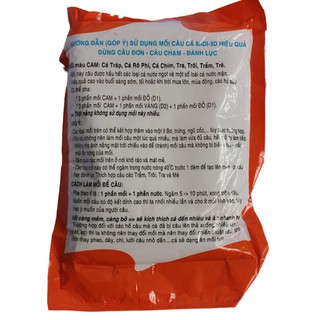 Combo 3 bịch mồi câu cá Vi Diệu D1,D2,D3