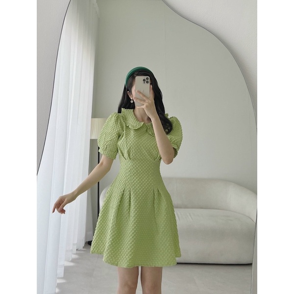 ĐẦM XỐP CỔ SEN TAY BÚP 3M✨