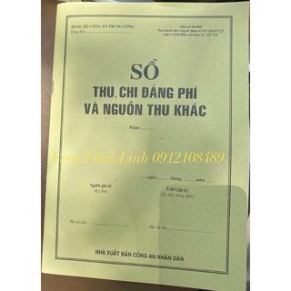 Combo 5 quyển sổ thu chi đảng phí 100k