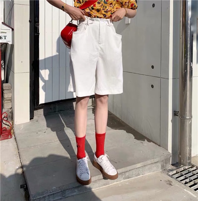 Quần short gân ulzzang | BigBuy360 - bigbuy360.vn