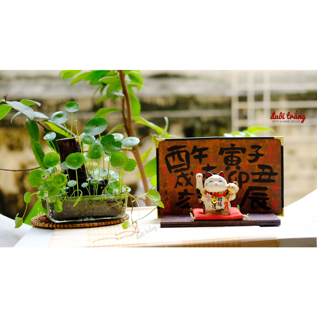 Mèo Thần tài "Đại Khai Vận Chiêu Phúc 7cm cầm búa cá KOI - 7459 - Hãng Yakushigama Nhật Bản