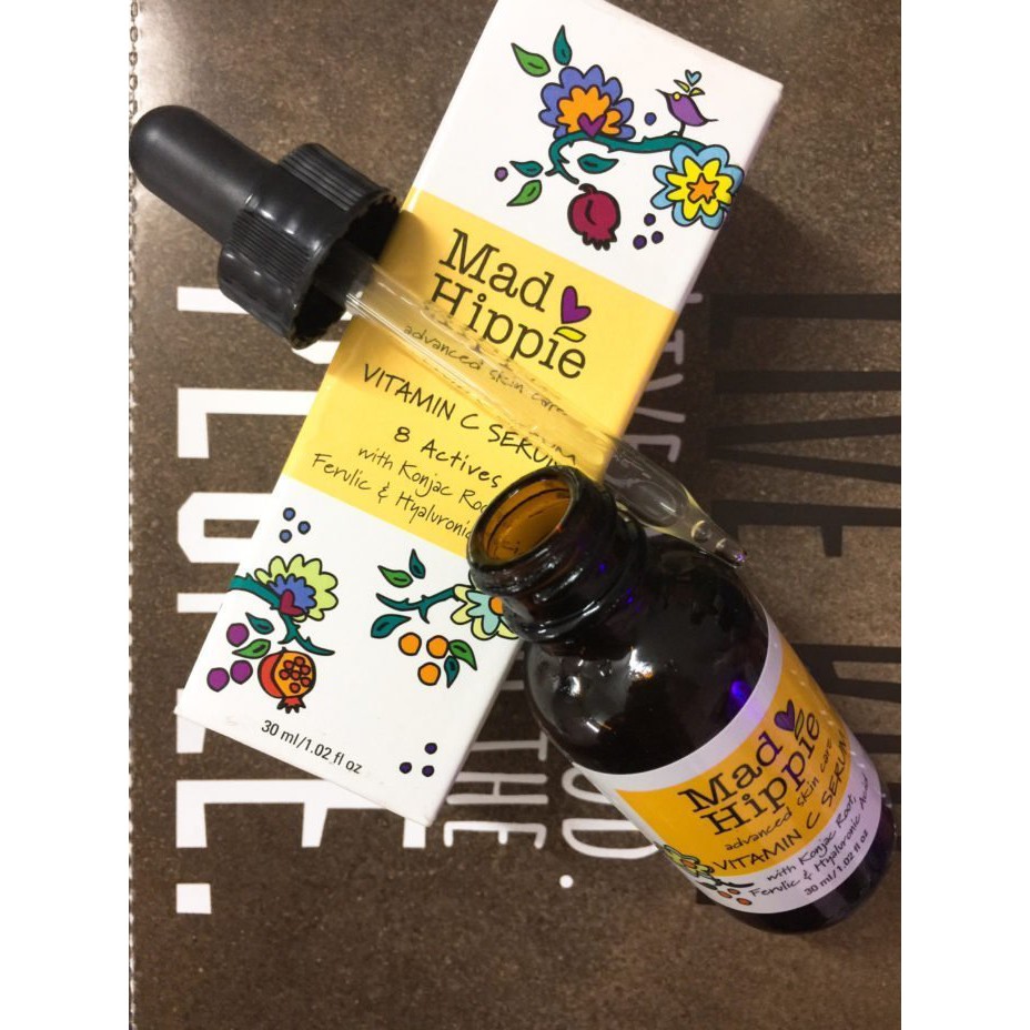 Tinh Chất Serum ngừa mụn, thâm, sáng da ngừa lão hóa, nếp nhăn Mad Hippie Vitamin C-USA