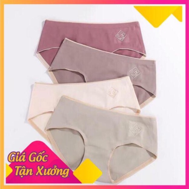 Quần lót nữ O2 Cotton Ép Không Đường May