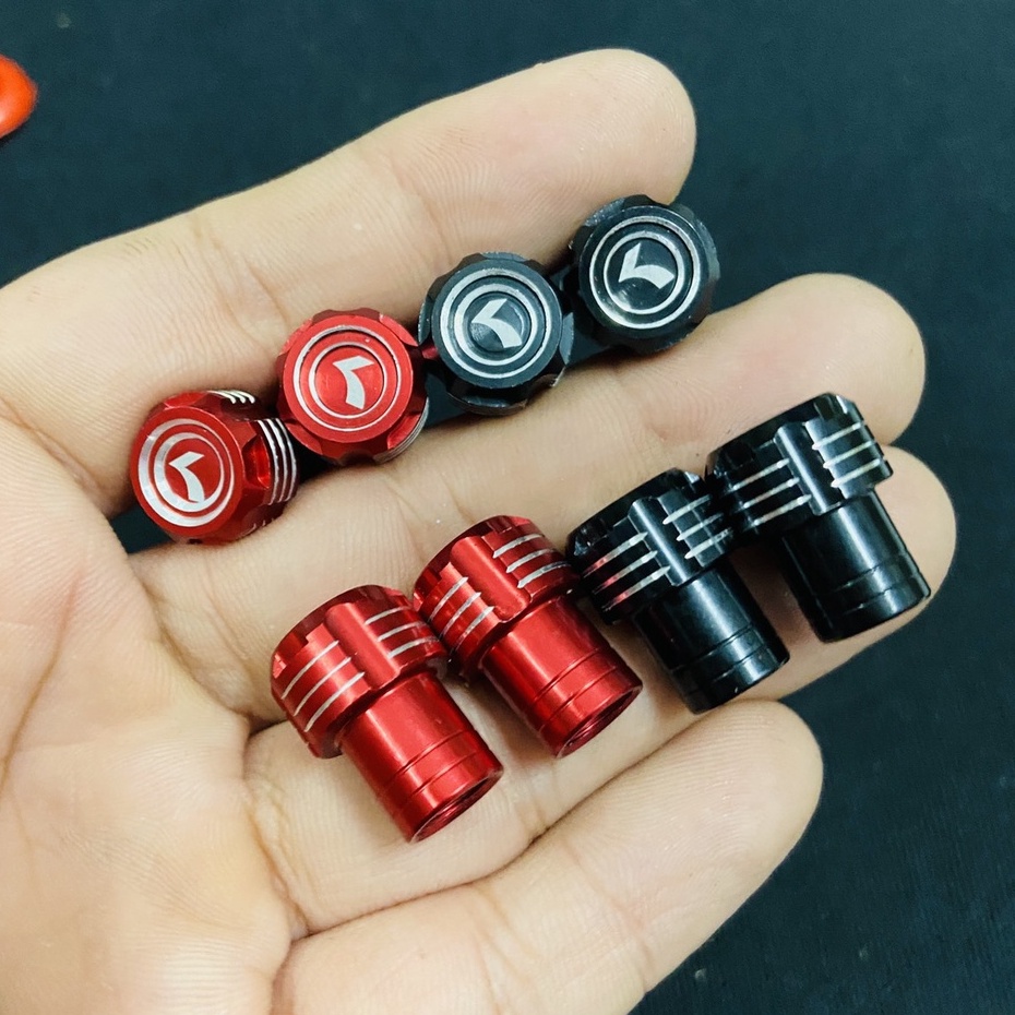 Van vòi Kitaco chất liệu nhôm nhiều màu sắc gắn tất các các dòng xe máy