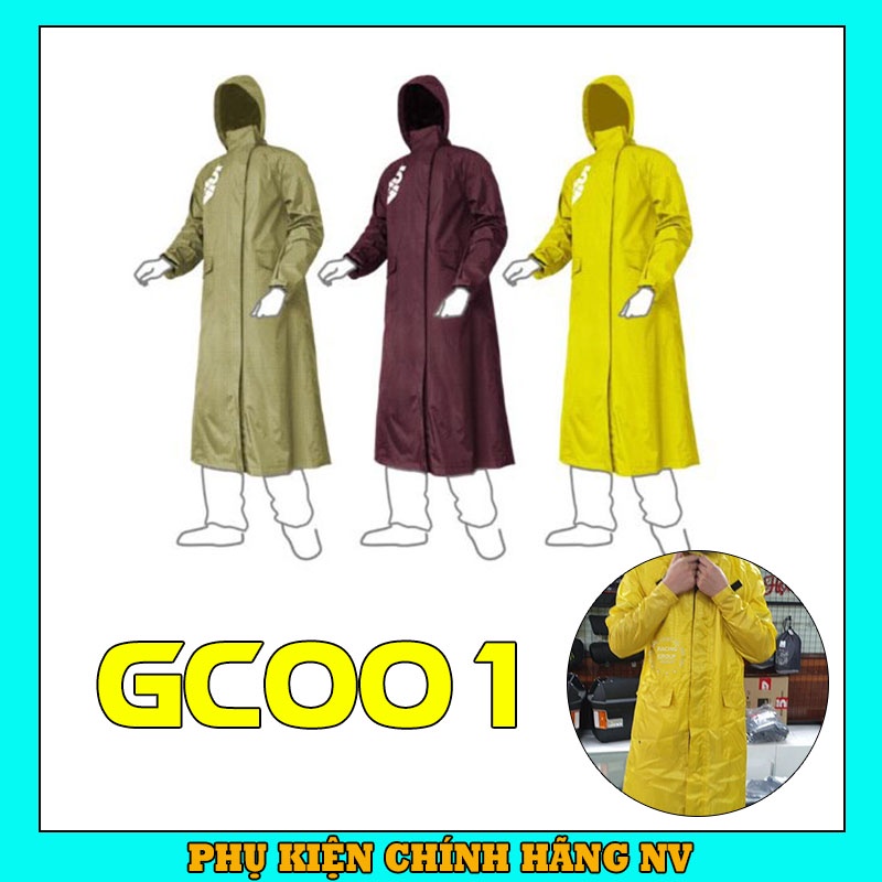Áo mưa Givi GCO01 G-COAT phản quang chính hãng, áo đi mưa Givi chống thấm nước mưa cao cấp - Bảo Hành 12 Tháng