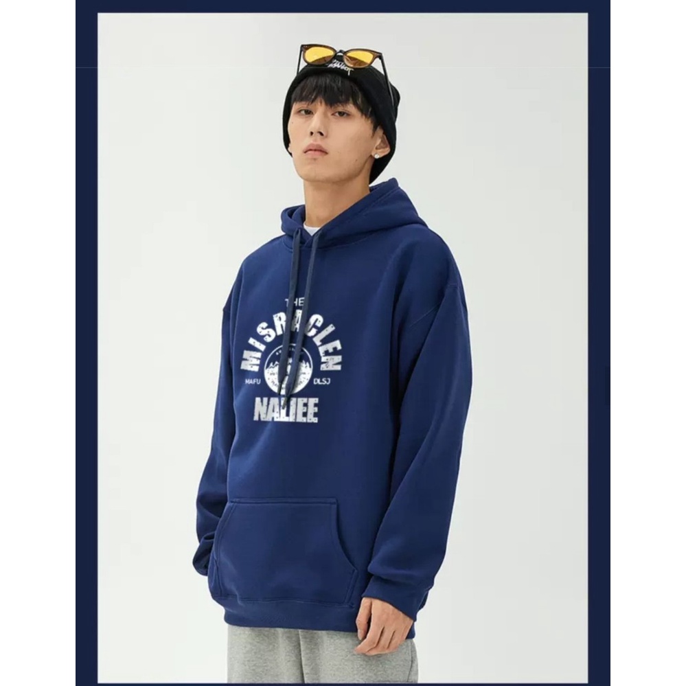 Áo Hoodie Phối Mũ Trùm Đầu NALIEE Phong Cách Nam Nữ Thời Trang, Thiết Kế UNISEX Kèm Nỉ Ngoại Cao Cấp Mã GAREM 123